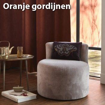 oranje gordijnen